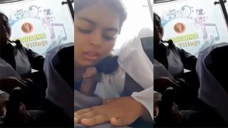 School Bus Blowjob – Student Deepthroat In School